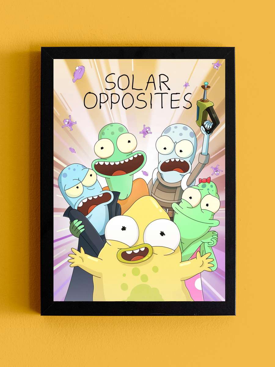 Solar Opposites Dizi Tablo Siyah Çerçeveli Dizi Poster Duvar Tablo