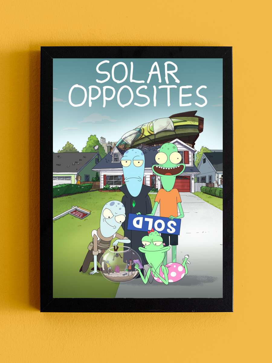 Solar Opposites Dizi Tablo Siyah Çerçeveli Dizi Poster Duvar Tablo