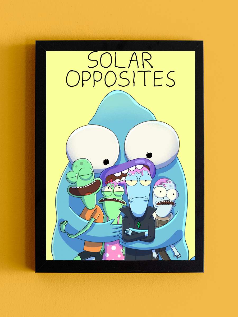 Solar Opposites Dizi Tablo Siyah Çerçeveli Dizi Poster Duvar Tablo