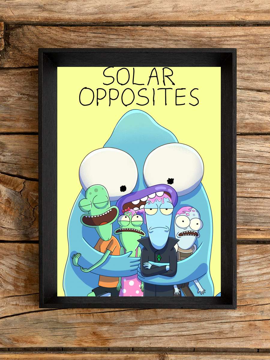 Solar Opposites Dizi Tablo Siyah Çerçeveli Dizi Poster Duvar Tablo