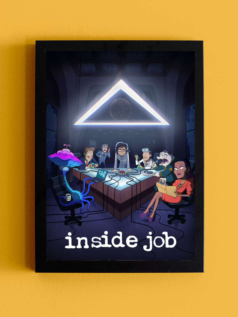 Inside Job Dizi Tablo Siyah Çerçeveli Dizi Poster Duvar Tablo