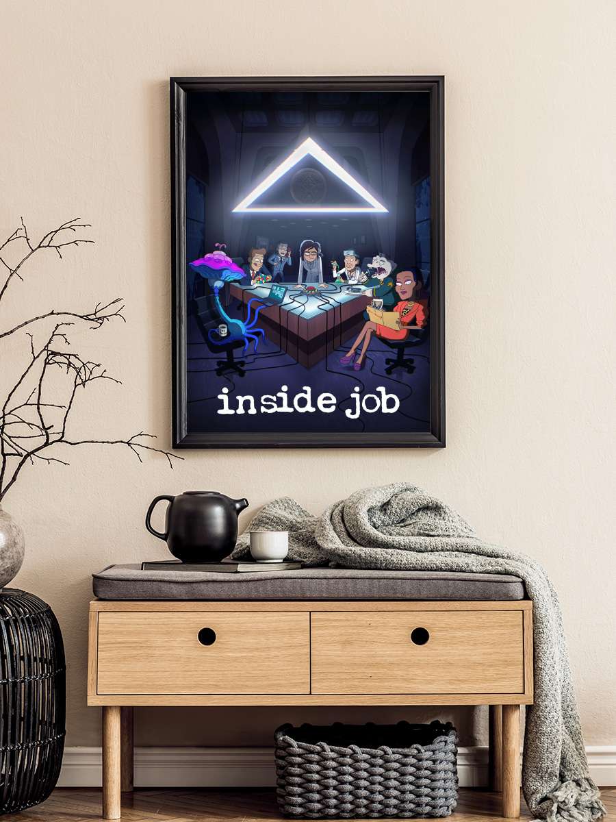 Inside Job Dizi Tablo Siyah Çerçeveli Dizi Poster Duvar Tablo