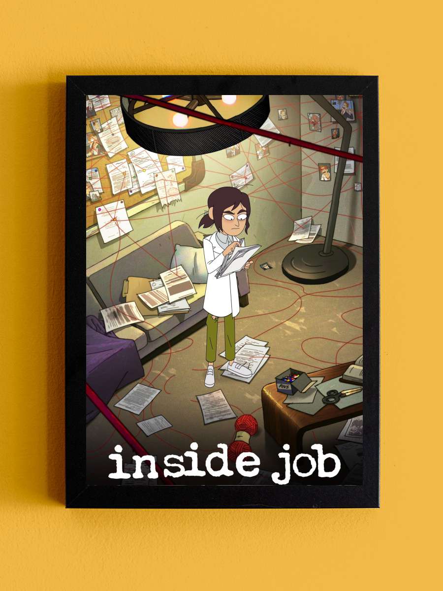 Inside Job Dizi Tablo Siyah Çerçeveli Dizi Poster Duvar Tablo