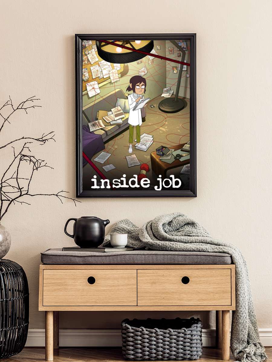 Inside Job Dizi Tablo Siyah Çerçeveli Dizi Poster Duvar Tablo