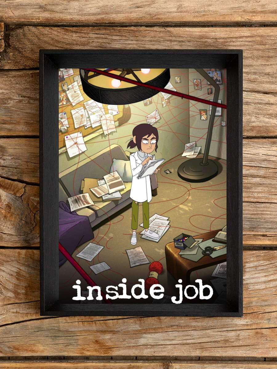 Inside Job Dizi Tablo Siyah Çerçeveli Dizi Poster Duvar Tablo