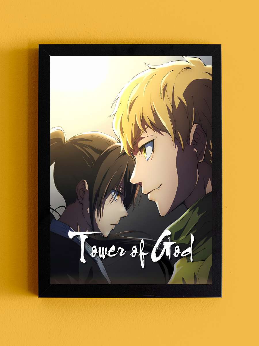 Kami no Tou: Tower of God - 神之塔 -Tower of God- Dizi Tablo Siyah Çerçeveli Dizi Poster Duvar Tablo