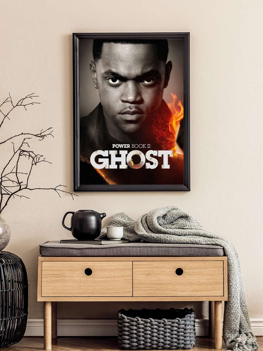 Power Book II: Ghost Dizi Tablo Siyah Çerçeveli Dizi Poster Duvar Tablo