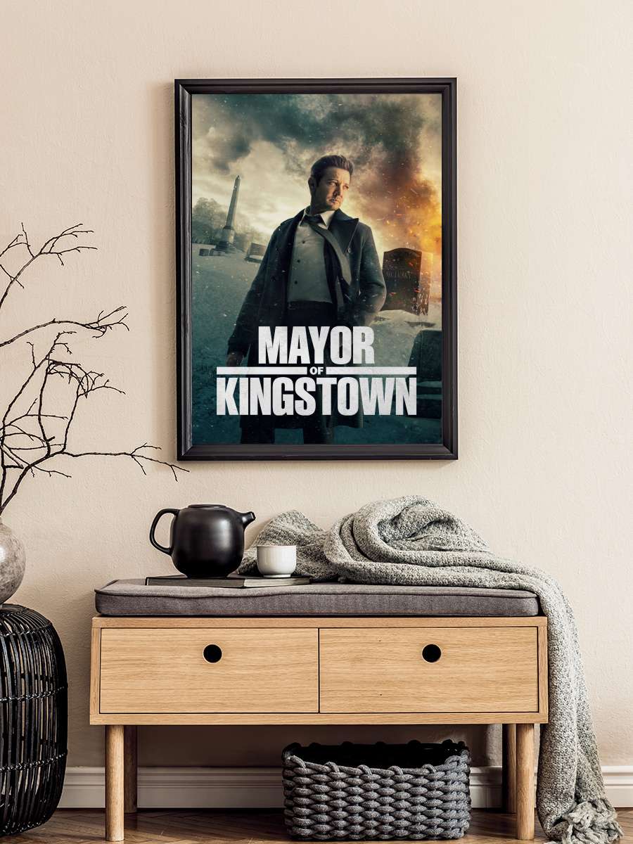 Mayor of Kingstown Dizi Tablo Siyah Çerçeveli Dizi Poster Duvar Tablo