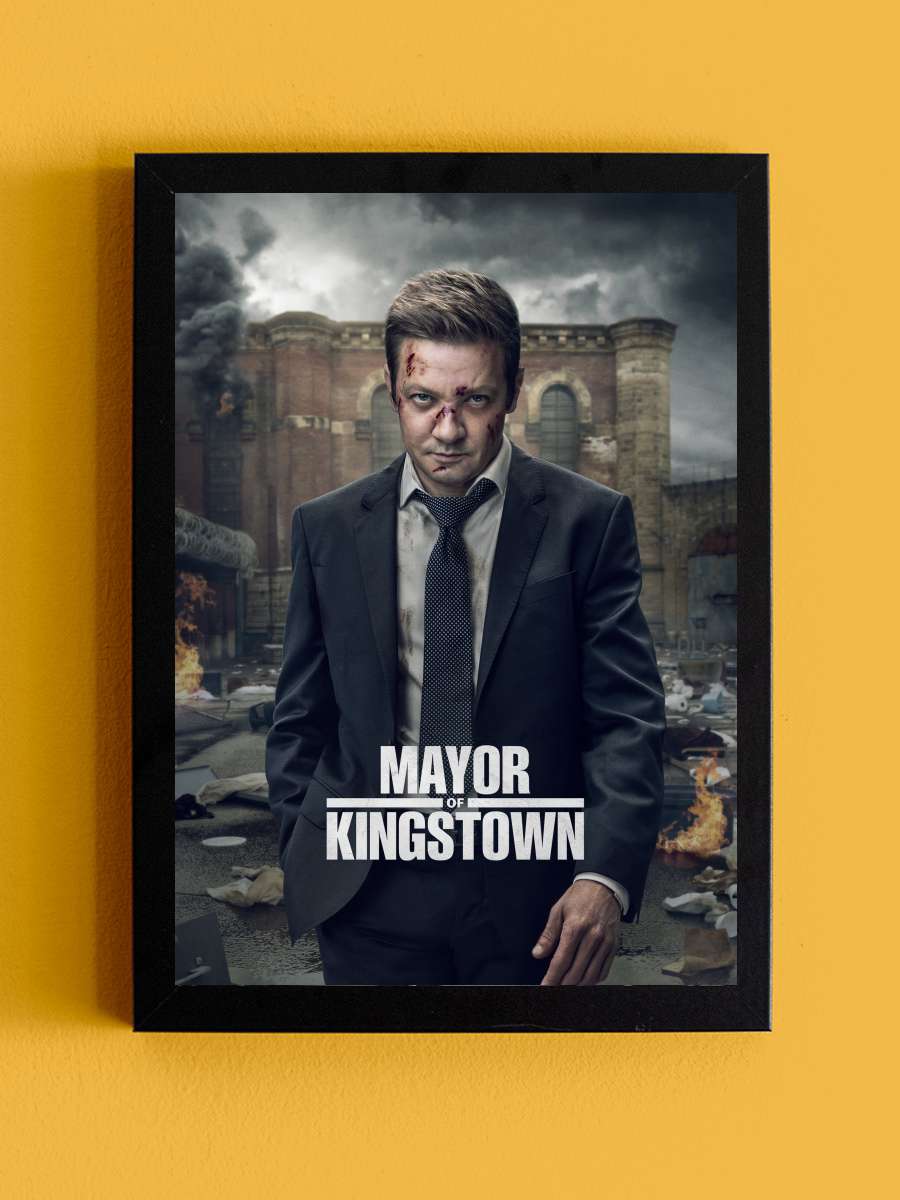 Mayor of Kingstown Dizi Tablo Siyah Çerçeveli Dizi Poster Duvar Tablo