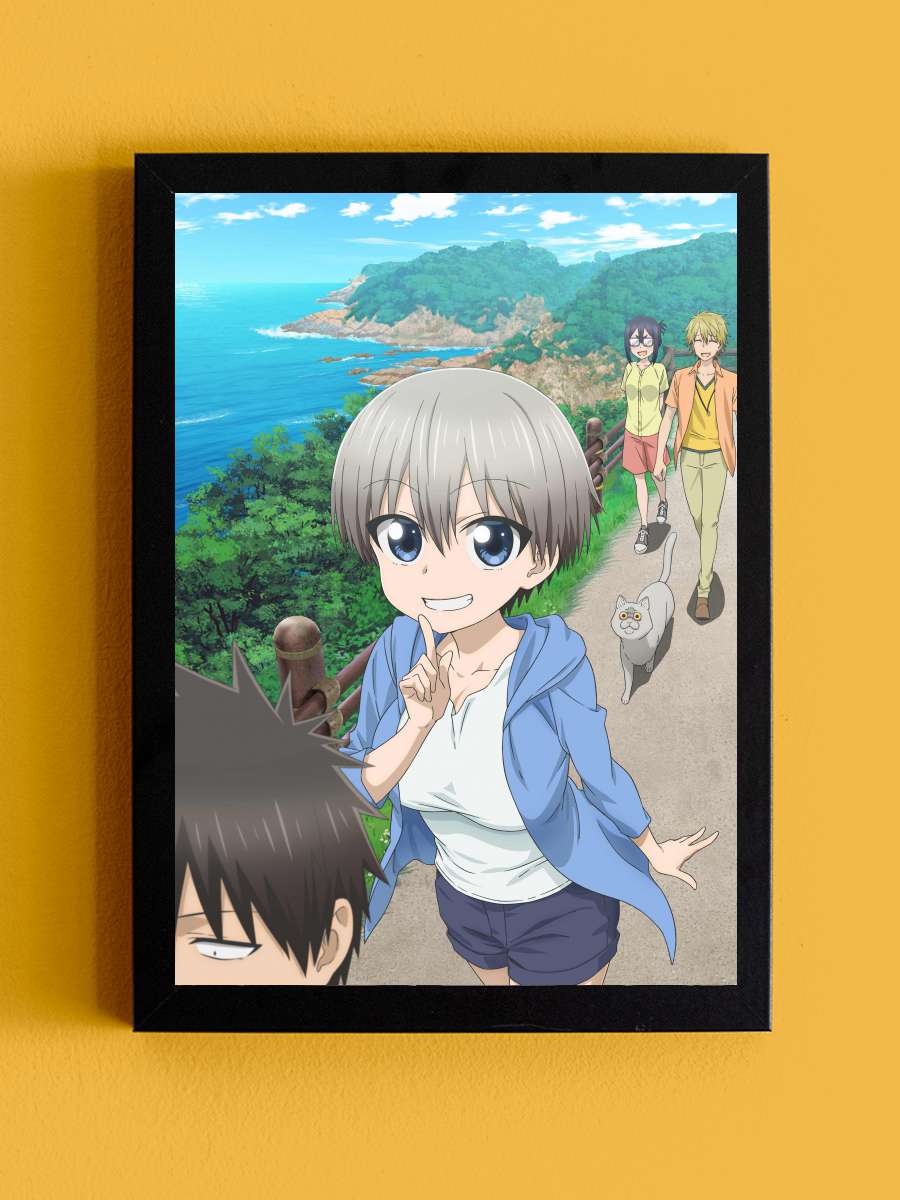 Uzaki-chan wa Asobitai! - 宇崎ちゃんは遊びたい！ Dizi Tablo Siyah Çerçeveli Dizi Poster Duvar Tablo