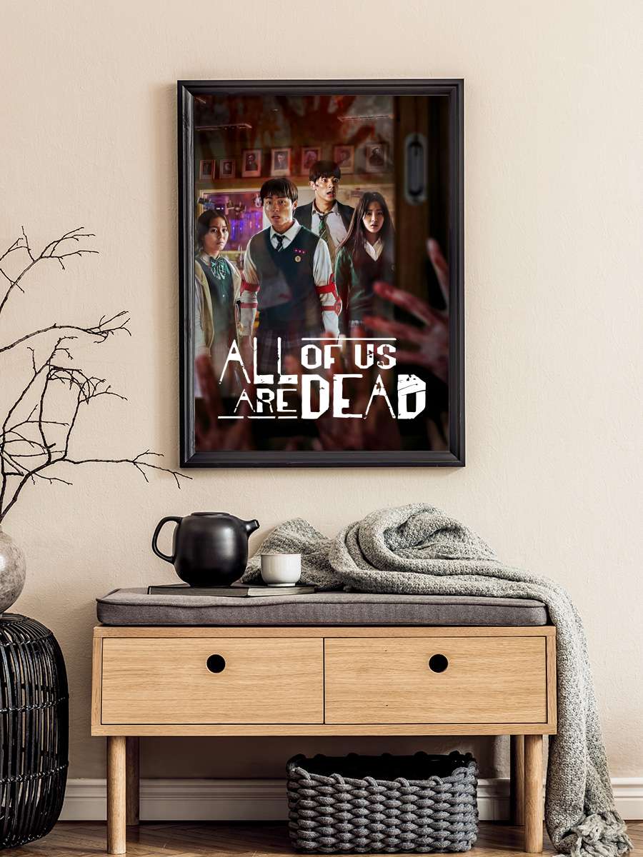 All of Us Are Dead - 지금 우리 학교는 Dizi Tablo Siyah Çerçeveli Dizi Poster Duvar Tablo