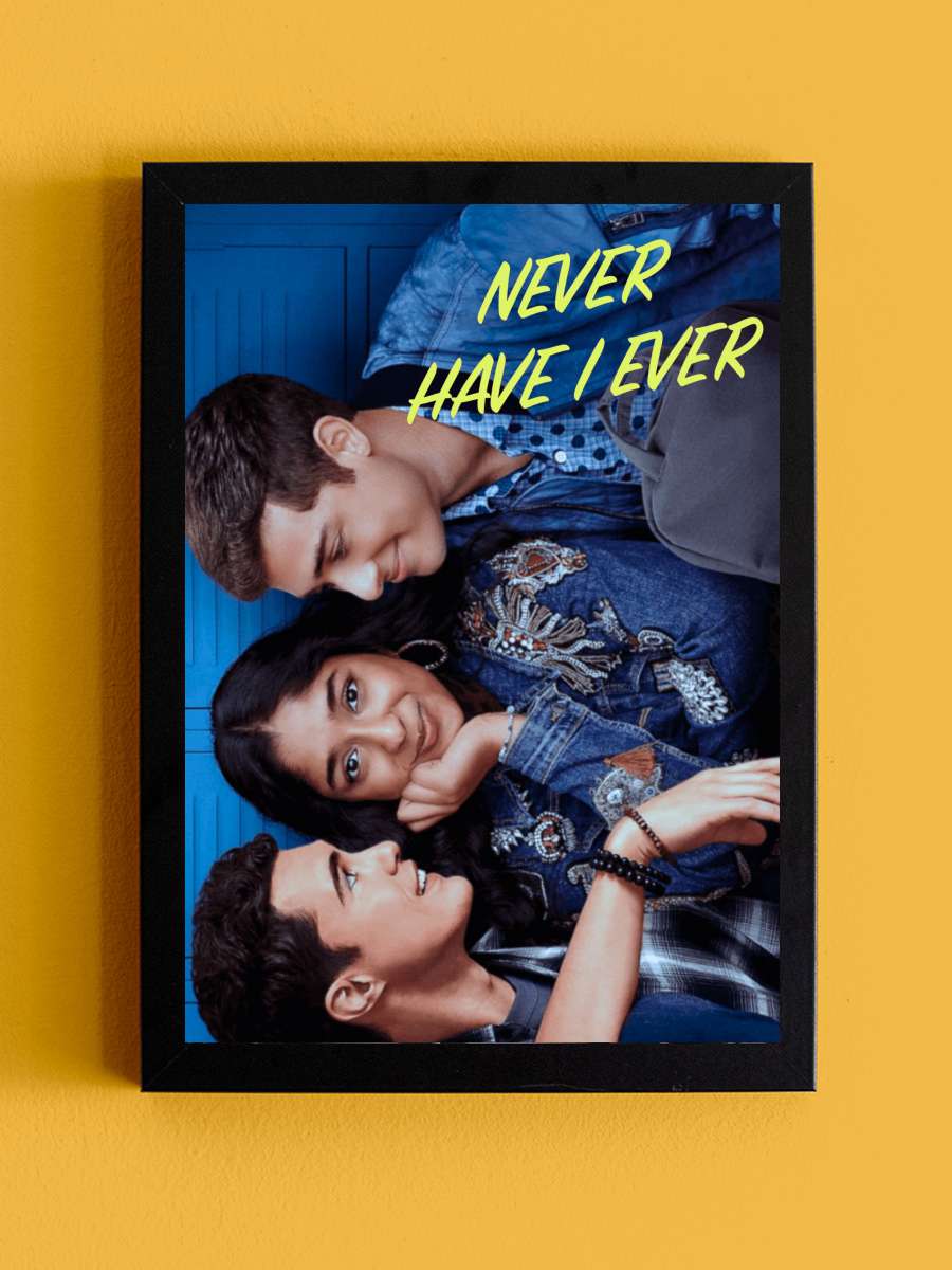 Never Have I Ever Dizi Tablo Siyah Çerçeveli Dizi Poster Duvar Tablo