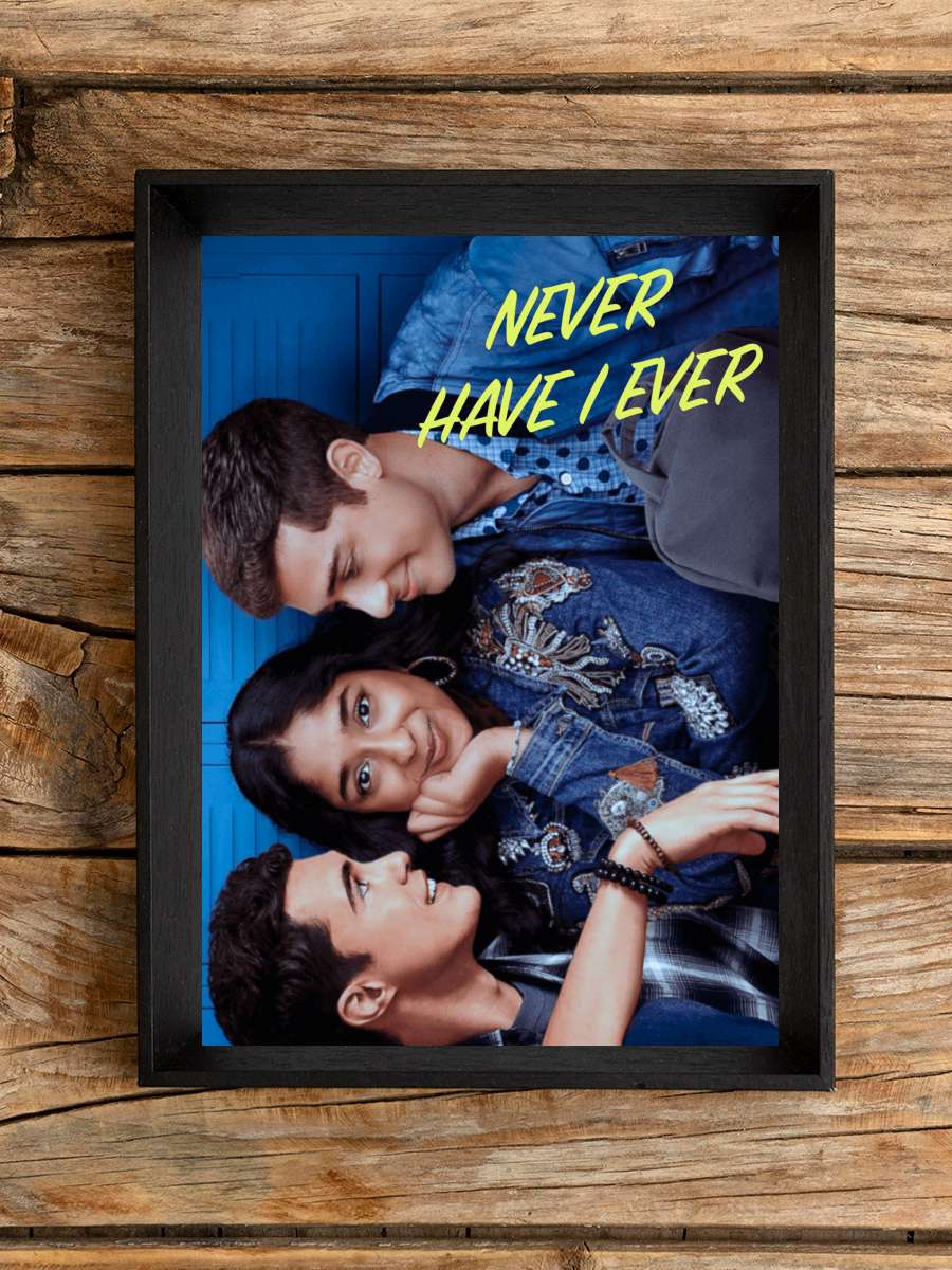 Never Have I Ever Dizi Tablo Siyah Çerçeveli Dizi Poster Duvar Tablo