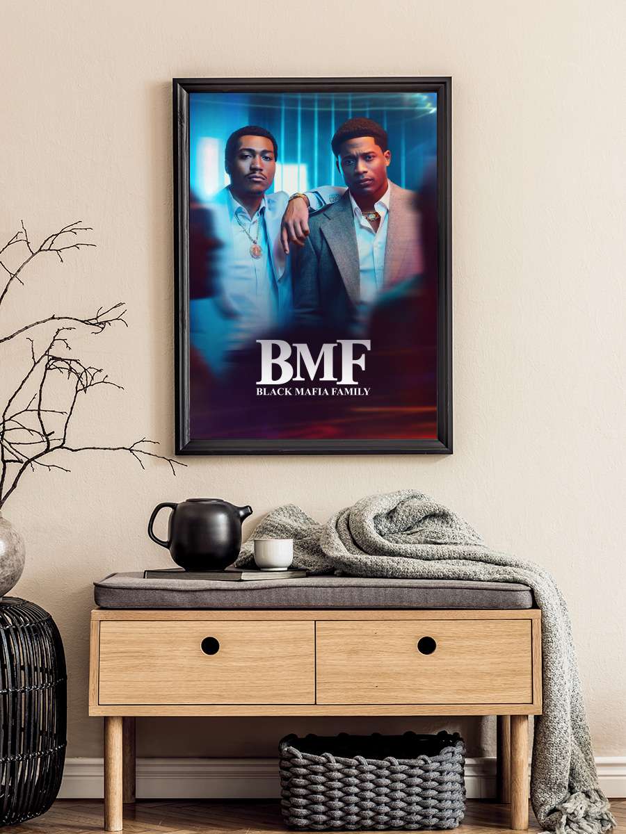 BMF Dizi Tablo Siyah Çerçeveli Dizi Poster Duvar Tablo