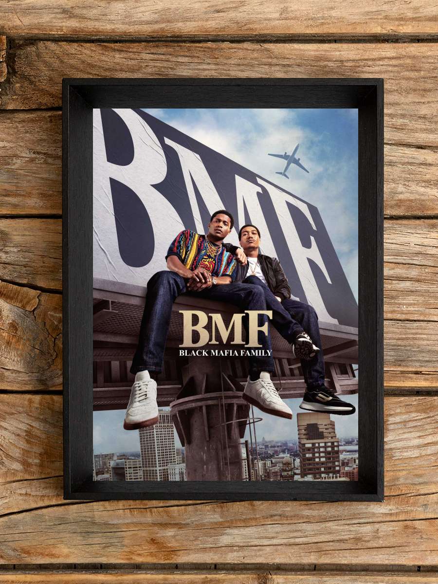 BMF Dizi Tablo Siyah Çerçeveli Dizi Poster Duvar Tablo