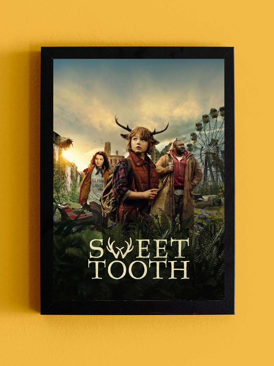 Sweet Tooth Dizi Tablo Siyah Çerçeveli Dizi Poster Duvar Tablo