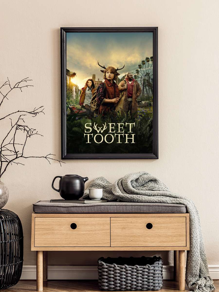 Sweet Tooth Dizi Tablo Siyah Çerçeveli Dizi Poster Duvar Tablo