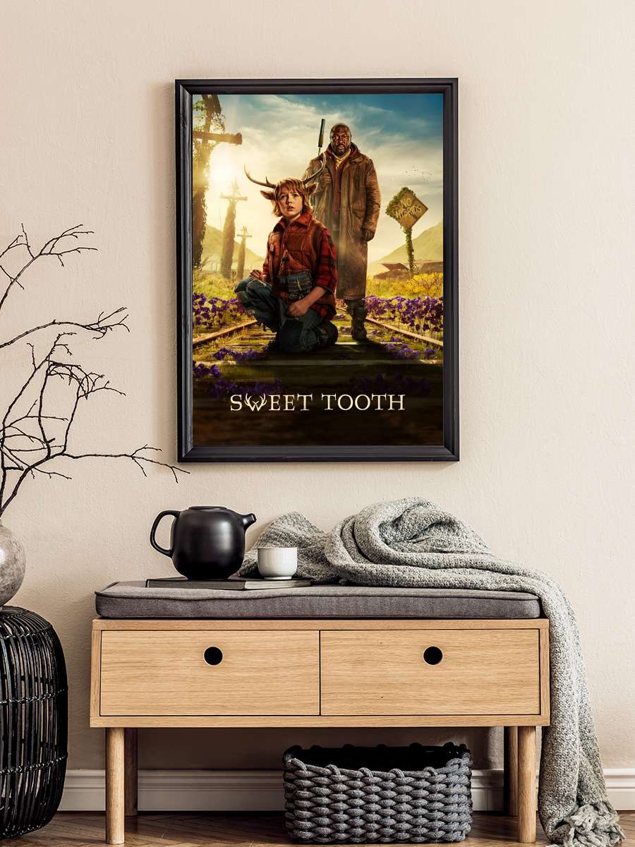 Sweet Tooth Dizi Tablo Siyah Çerçeveli Dizi Poster Duvar Tablo