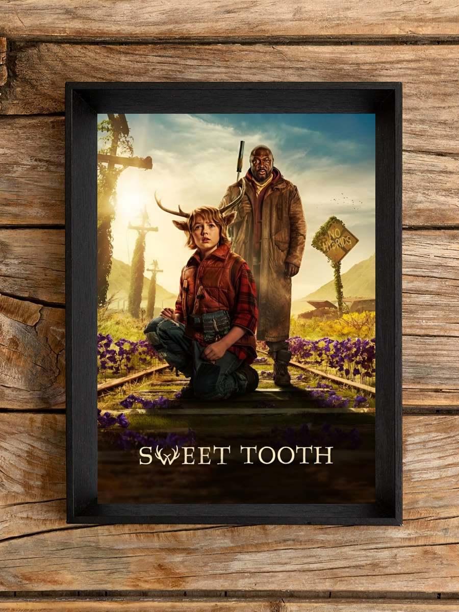 Sweet Tooth Dizi Tablo Siyah Çerçeveli Dizi Poster Duvar Tablo