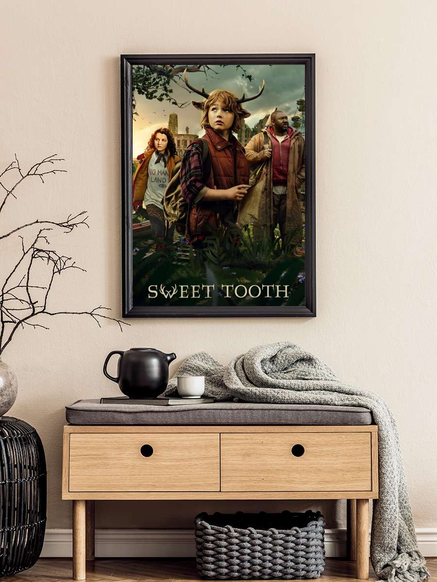 Sweet Tooth Dizi Tablo Siyah Çerçeveli Dizi Poster Duvar Tablo