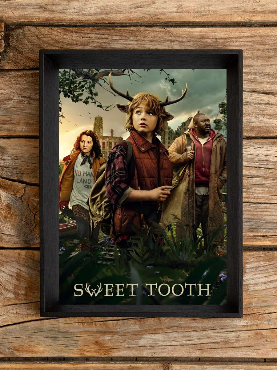 Sweet Tooth Dizi Tablo Siyah Çerçeveli Dizi Poster Duvar Tablo