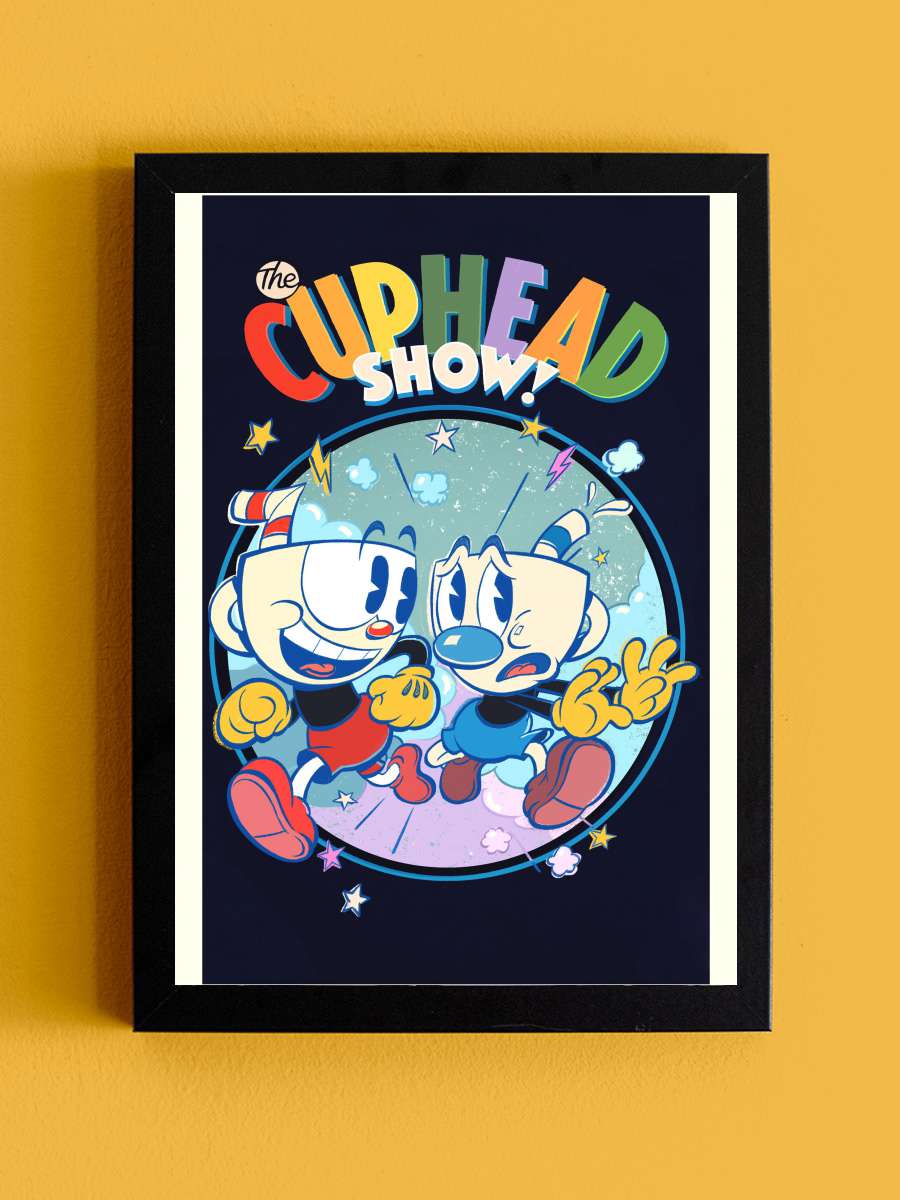 The Cuphead Show! Dizi Tablo Siyah Çerçeveli Dizi Poster Duvar Tablo