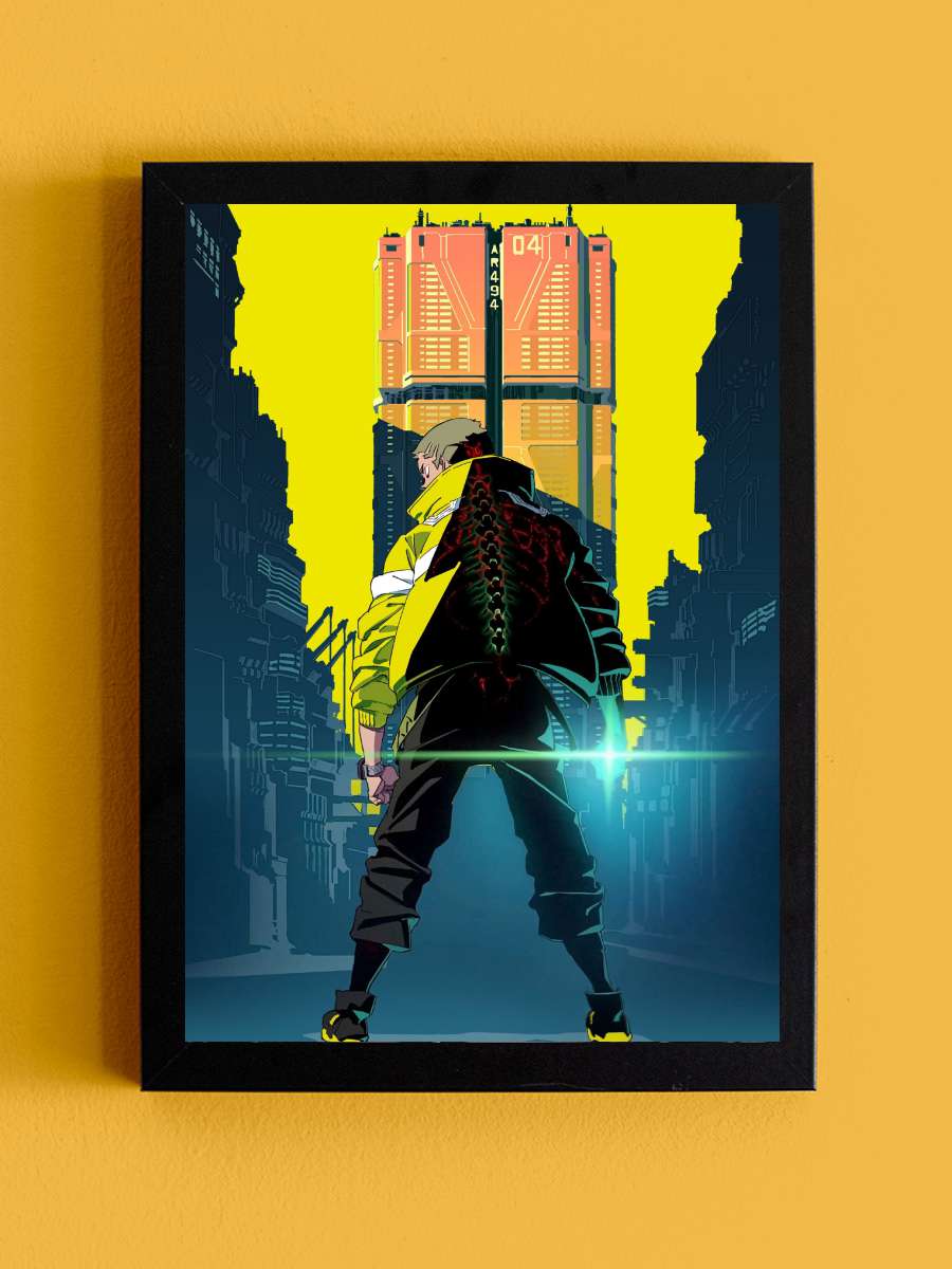 Cyberpunk: Edgerunners - サイバーパンク: エッジランナーズ Dizi Tablo Siyah Çerçeveli Dizi Poster Duvar Tablo