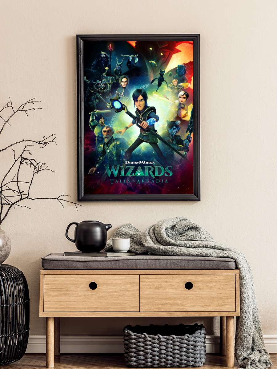 Büyücüler: Arcadia Hikâyeleri - Wizards: Tales of Arcadia Dizi Tablo Siyah Çerçeveli Dizi Poster Duvar Tablo