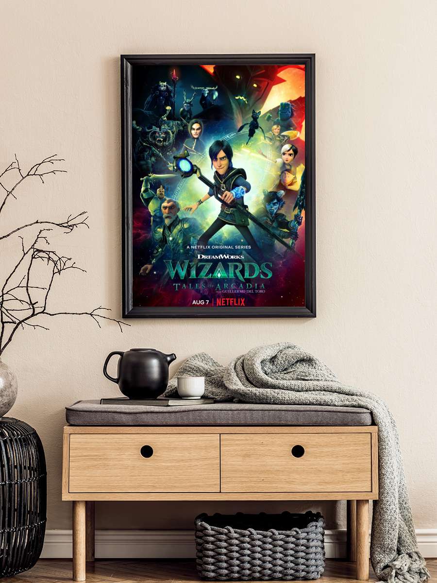 Büyücüler: Arcadia Hikâyeleri - Wizards: Tales of Arcadia Dizi Tablo Siyah Çerçeveli Dizi Poster Duvar Tablo