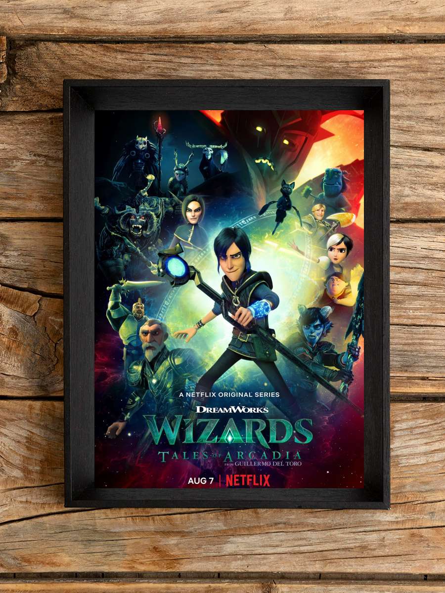 Büyücüler: Arcadia Hikâyeleri - Wizards: Tales of Arcadia Dizi Tablo Siyah Çerçeveli Dizi Poster Duvar Tablo