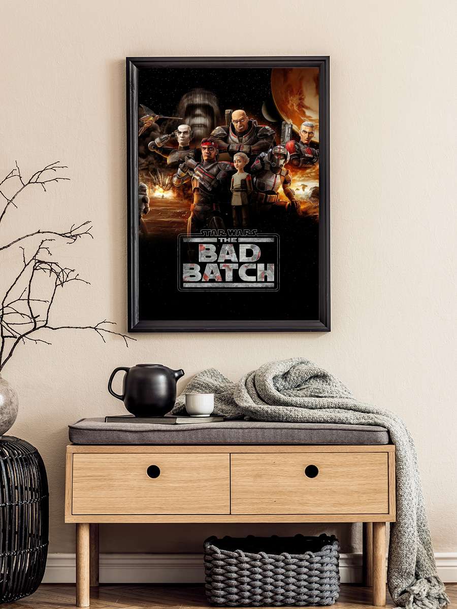 Star Wars: The Bad Batch Dizi Tablo Siyah Çerçeveli Dizi Poster Duvar Tablo