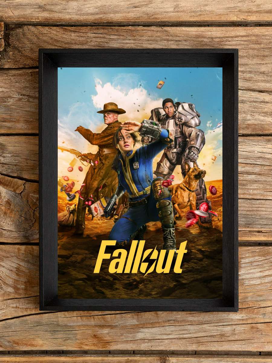 Fallout Dizi Tablo Siyah Çerçeveli Dizi Poster Duvar Tablo