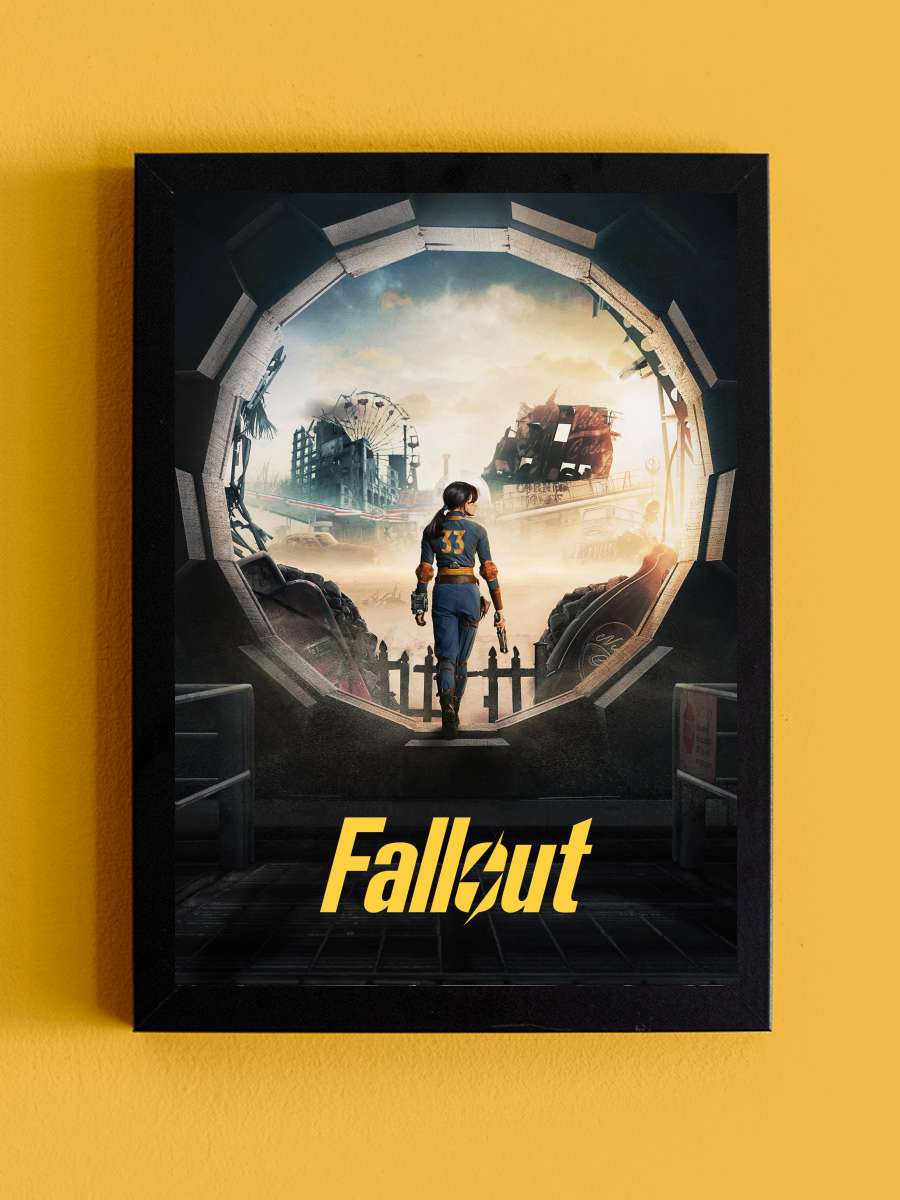 Fallout Dizi Tablo Siyah Çerçeveli Dizi Poster Duvar Tablo