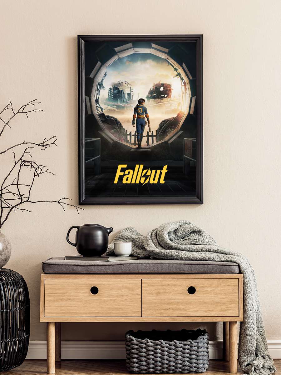 Fallout Dizi Tablo Siyah Çerçeveli Dizi Poster Duvar Tablo