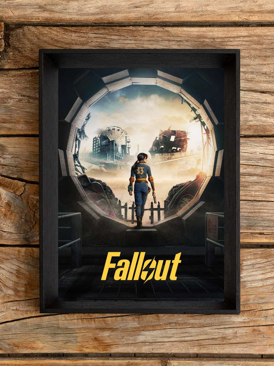 Fallout Dizi Tablo Siyah Çerçeveli Dizi Poster Duvar Tablo