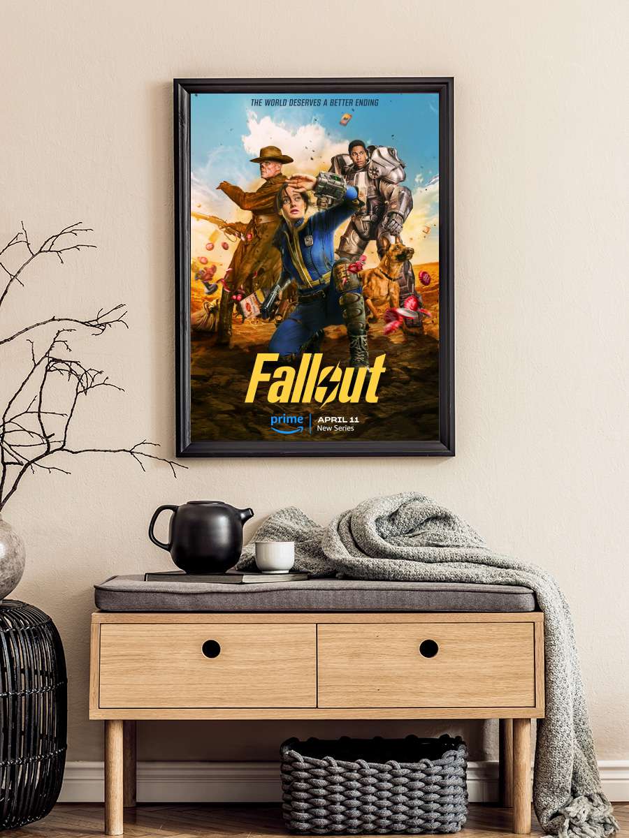 Fallout Dizi Tablo Siyah Çerçeveli Dizi Poster Duvar Tablo