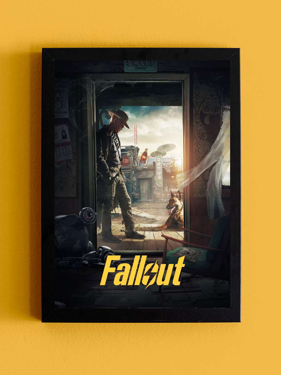 Fallout Dizi Tablo Siyah Çerçeveli Dizi Poster Duvar Tablo