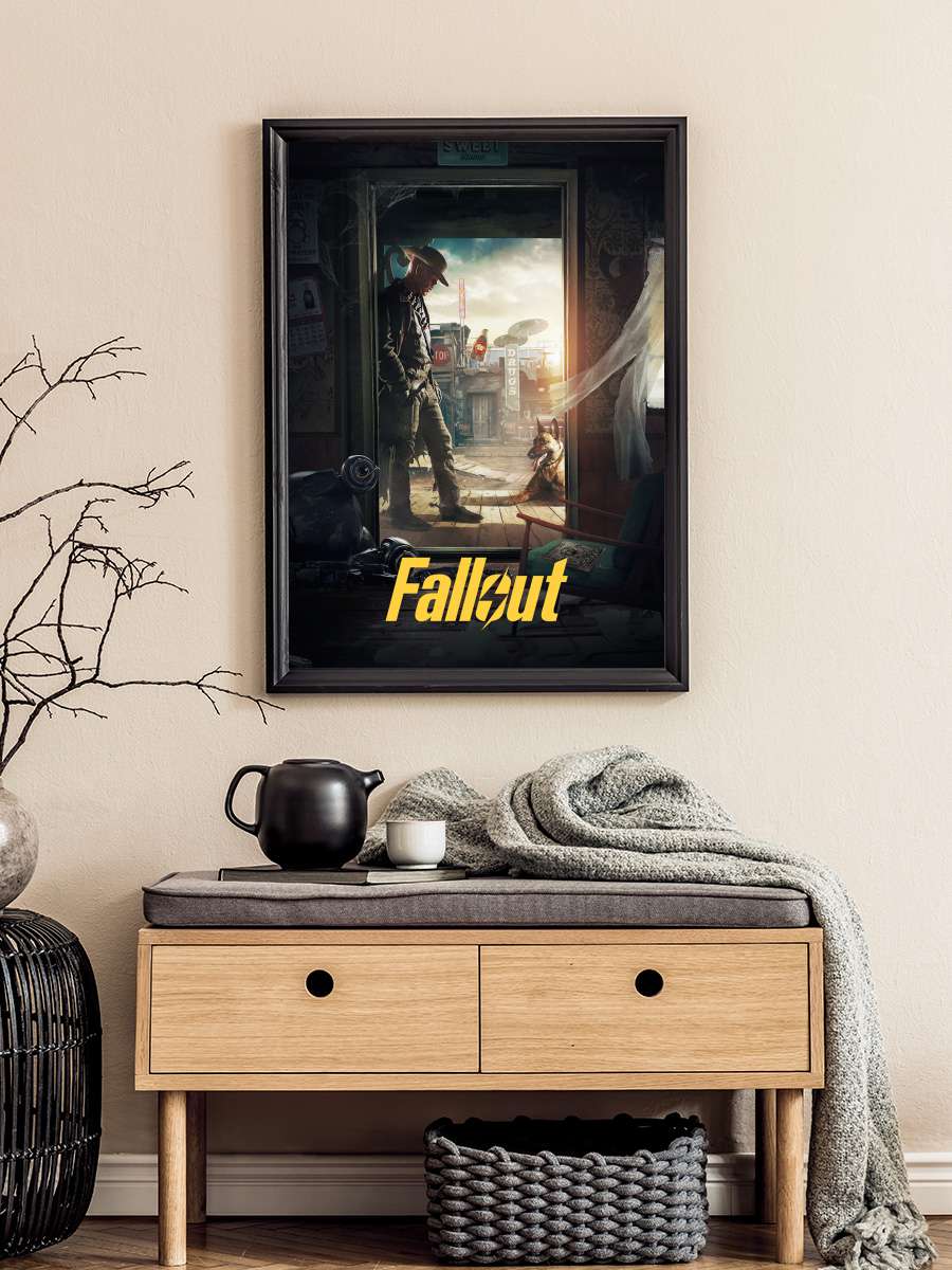 Fallout Dizi Tablo Siyah Çerçeveli Dizi Poster Duvar Tablo