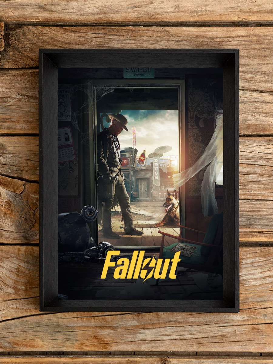 Fallout Dizi Tablo Siyah Çerçeveli Dizi Poster Duvar Tablo