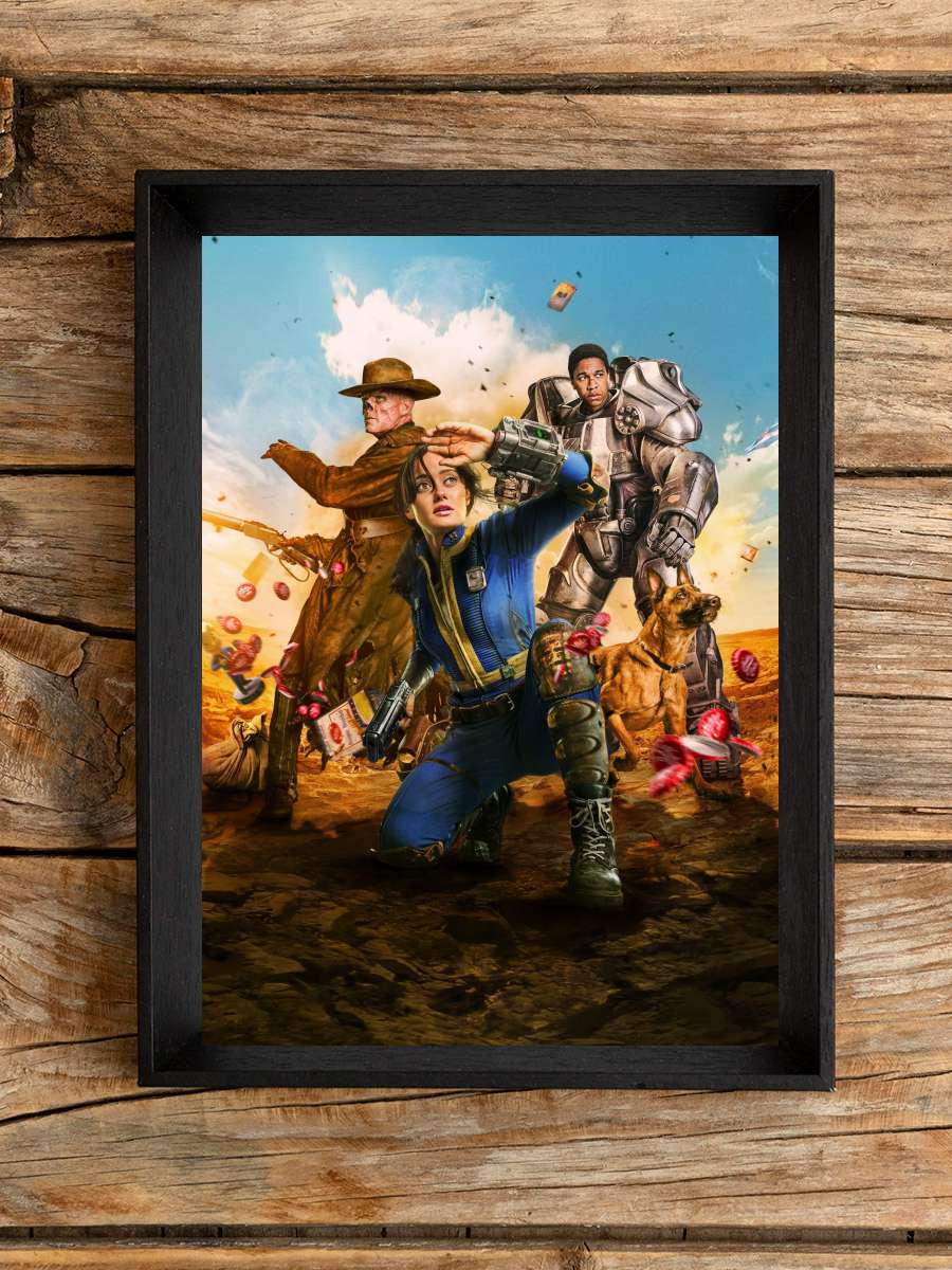 Fallout Dizi Tablo Siyah Çerçeveli Dizi Poster Duvar Tablo