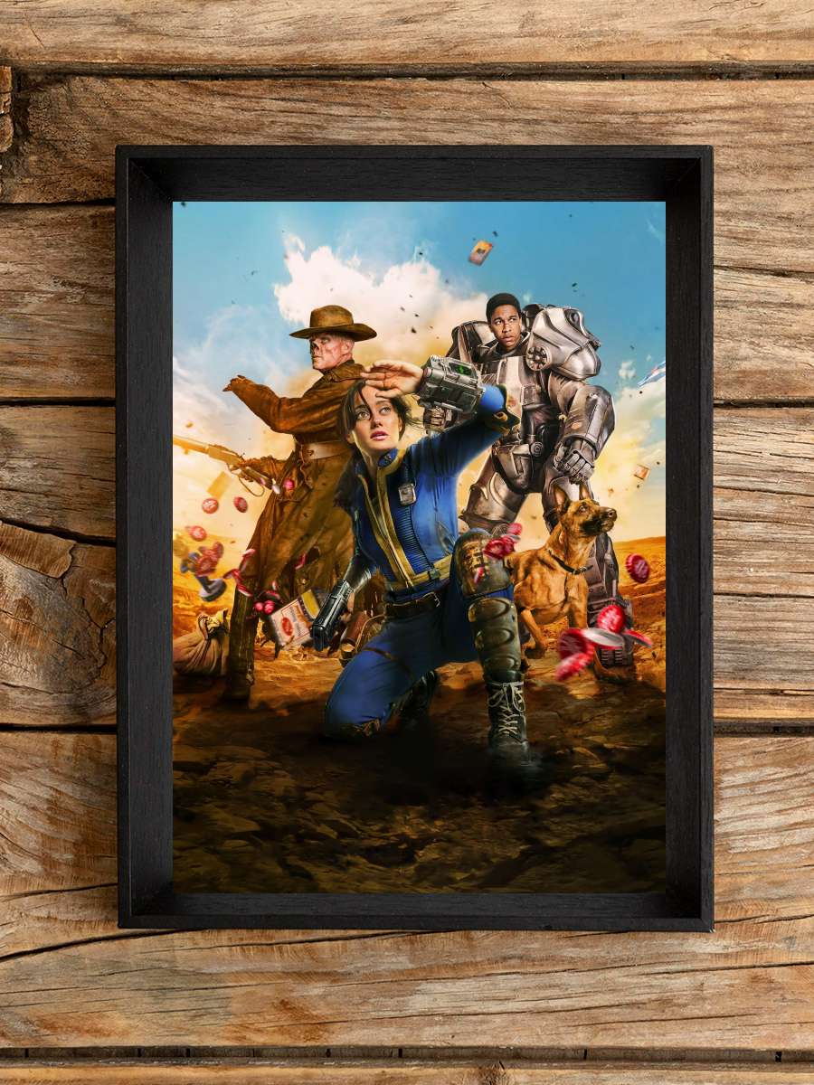 Fallout Dizi Tablo Siyah Çerçeveli Dizi Poster Duvar Tablo