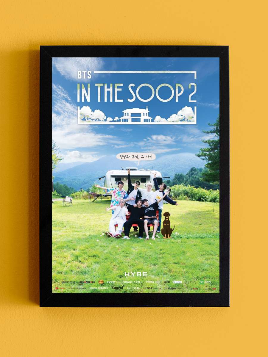 In the SOOP BTS편 Dizi Tablo Siyah Çerçeveli Dizi Poster Duvar Tablo