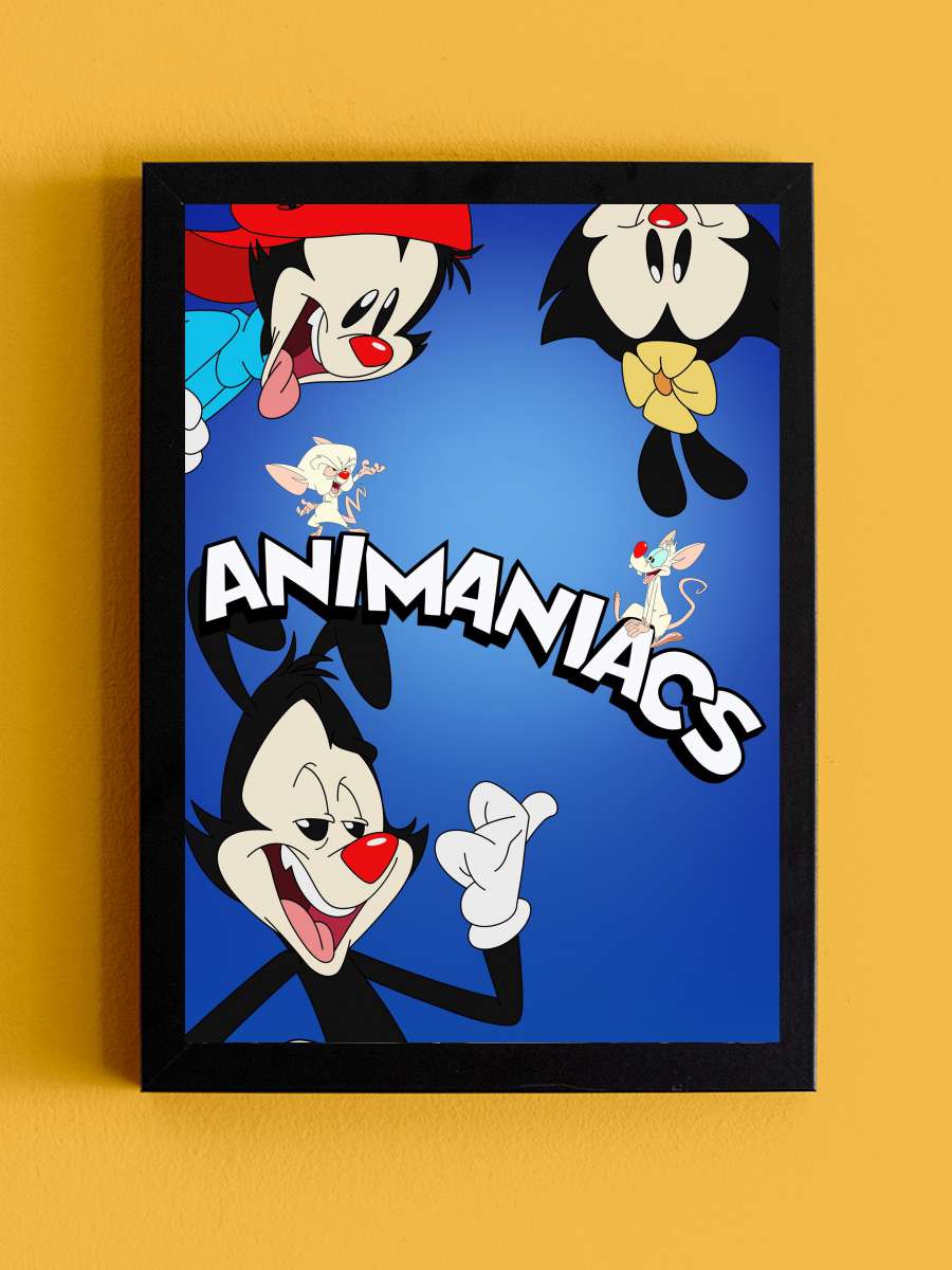 Animaniacs Dizi Tablo Siyah Çerçeveli Dizi Poster Duvar Tablo