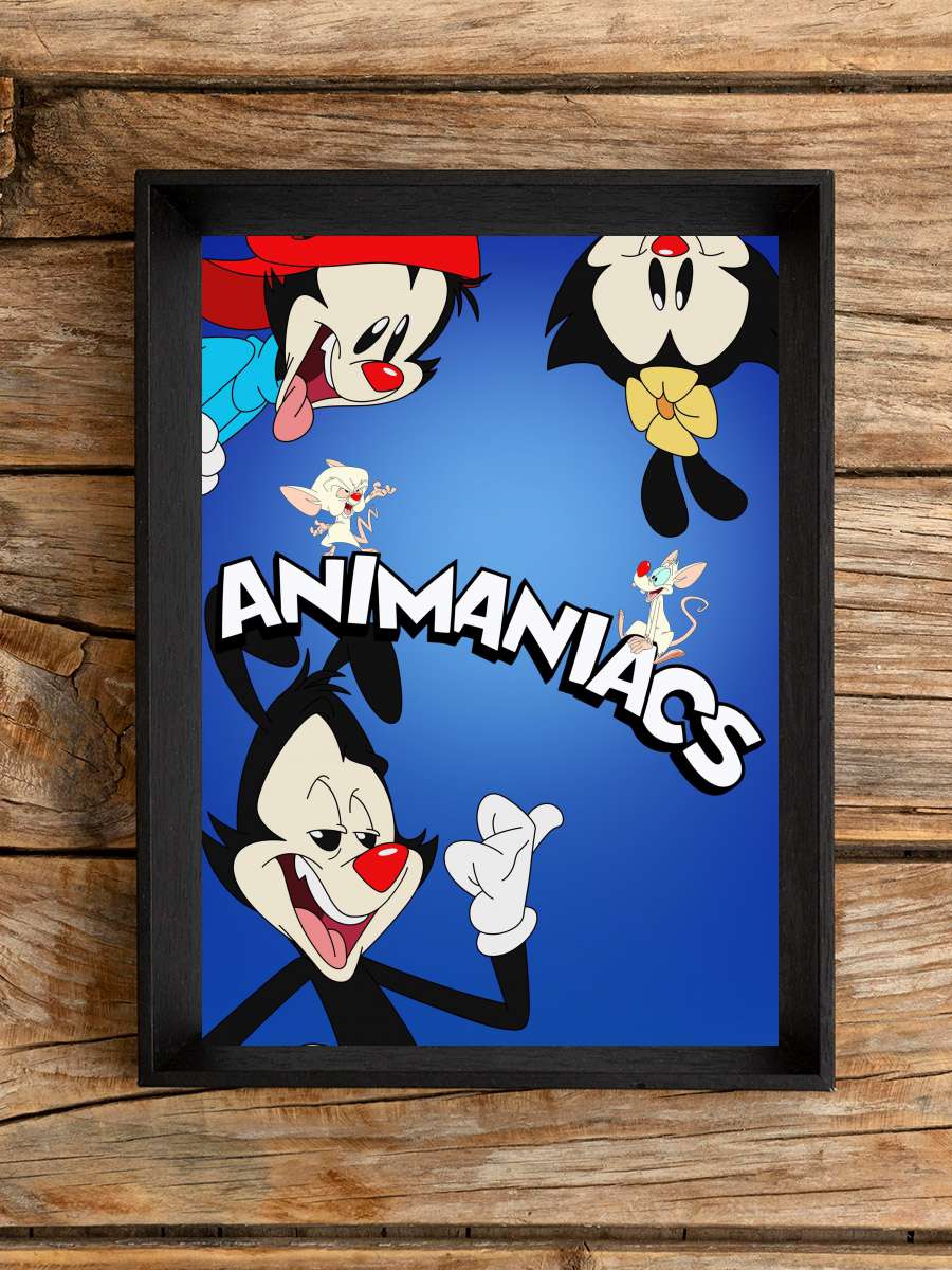 Animaniacs Dizi Tablo Siyah Çerçeveli Dizi Poster Duvar Tablo