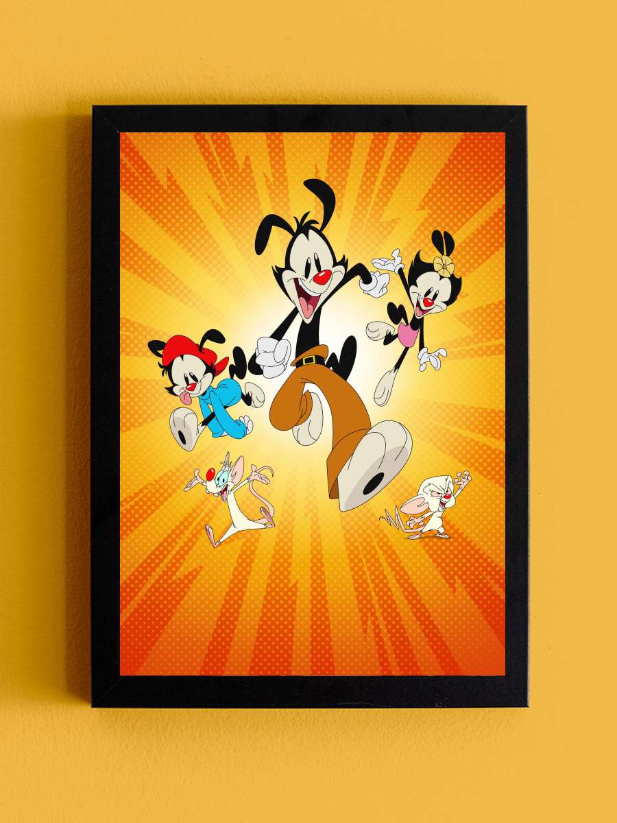 Animaniacs Dizi Tablo Siyah Çerçeveli Dizi Poster Duvar Tablo