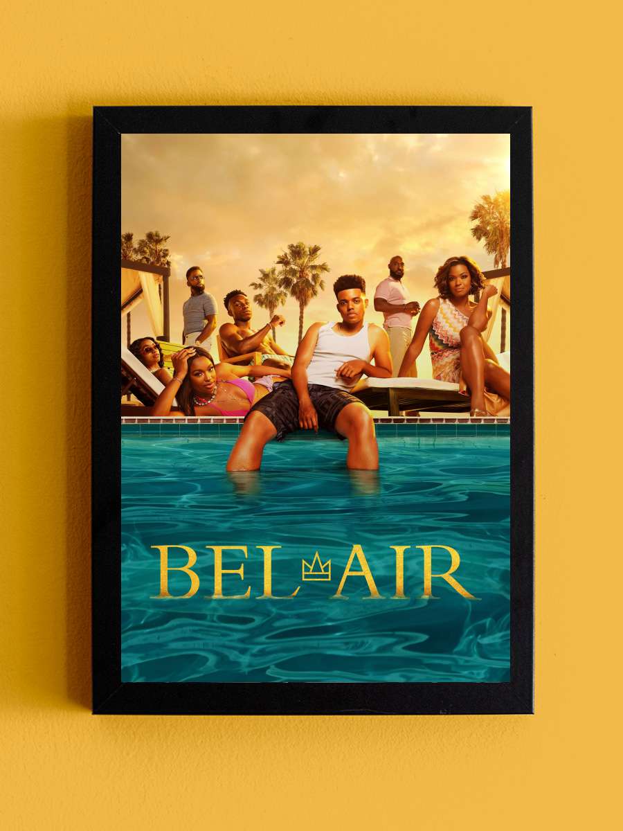 Bel-Air Dizi Tablo Siyah Çerçeveli Dizi Poster Duvar Tablo