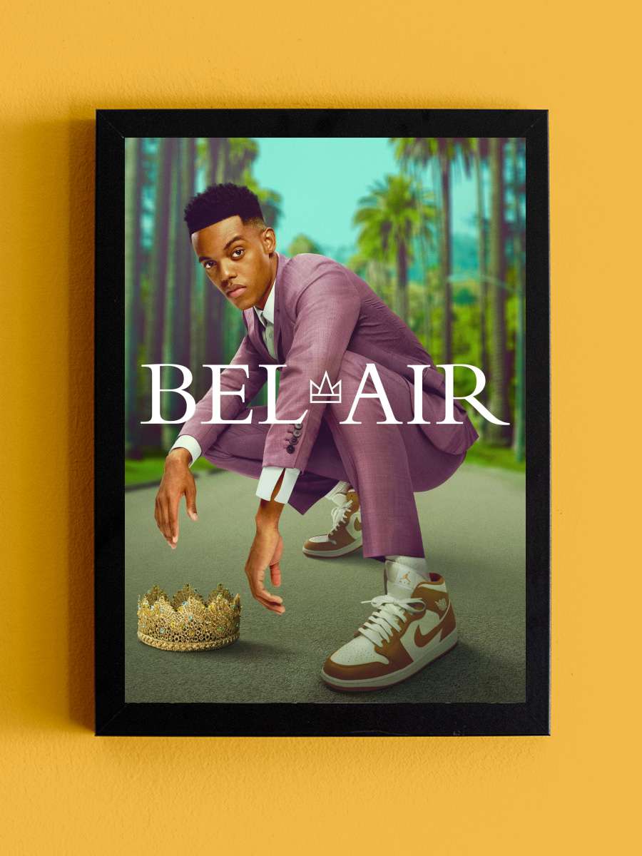 Bel-Air Dizi Tablo Siyah Çerçeveli Dizi Poster Duvar Tablo