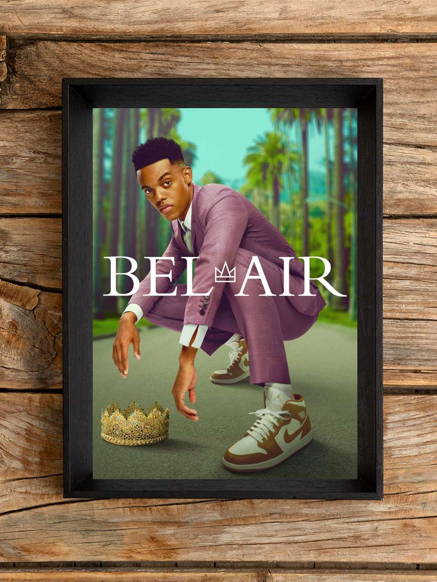 Bel-Air Dizi Tablo Siyah Çerçeveli Dizi Poster Duvar Tablo