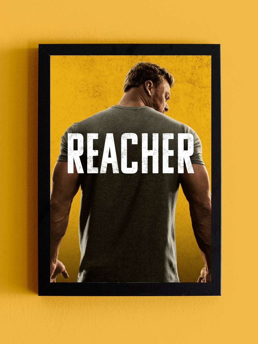 Reacher Dizi Tablo Siyah Çerçeveli Dizi Poster Duvar Tablo