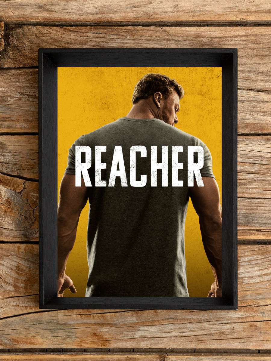 Reacher Dizi Tablo Siyah Çerçeveli Dizi Poster Duvar Tablo